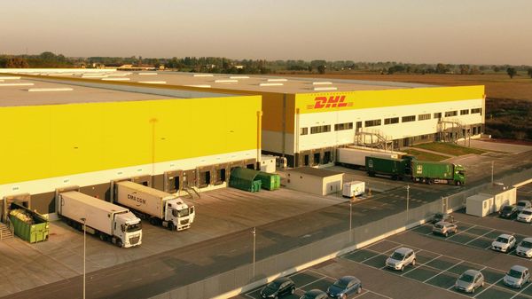 La logistica Dhl a Borgo San Giovanni (Archivio)