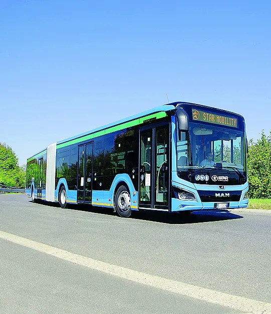 Un autobus della compagnia Star Mobility in una foto d’archivio