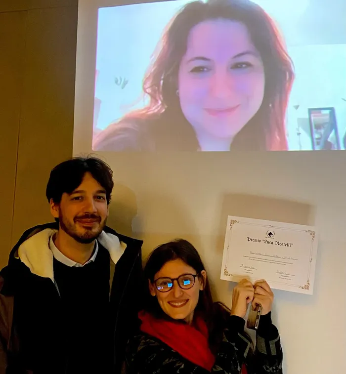 Chiara Vitaloni, da remoto, con i colleghi Dasara Shullani e Daniele Barracchi