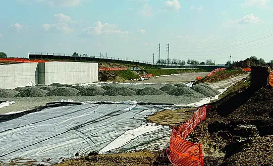 Il cantiere della tangenziale di Casale Il cantiere della tangenziale di Casale