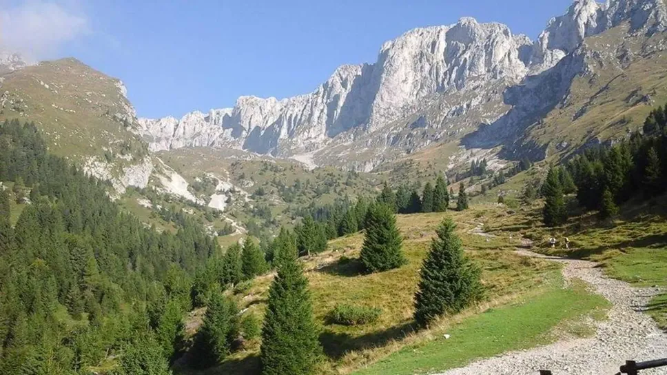Un’immagine di repertorio delle montagne della Presolana Un’immagine di repertorio delle montagne della Presolana