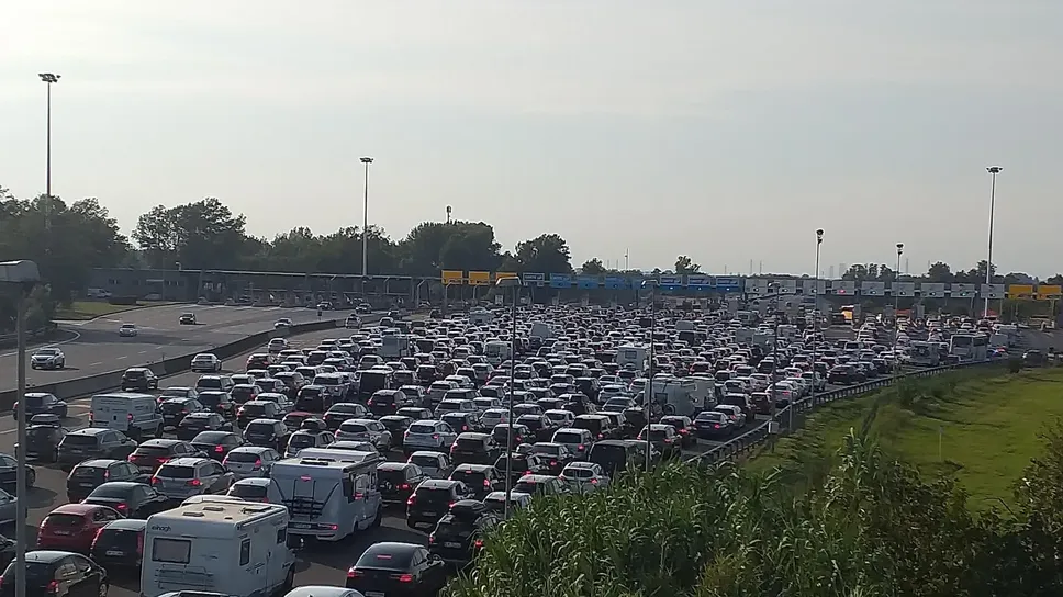 Le code oggi alla barriera di Melegnano