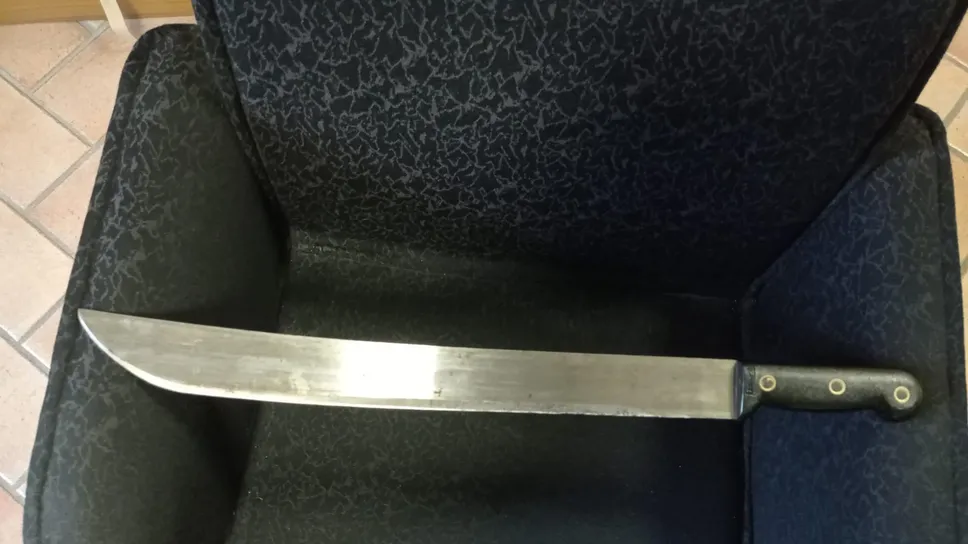 Un machete sequestrato Un machete sequestrato