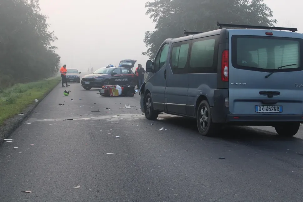 La scena dell’incidente di stamattina (Agosti)