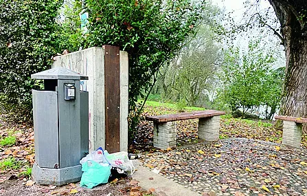 Rifiuti abbandonati in Piarda (Gaudenzi)