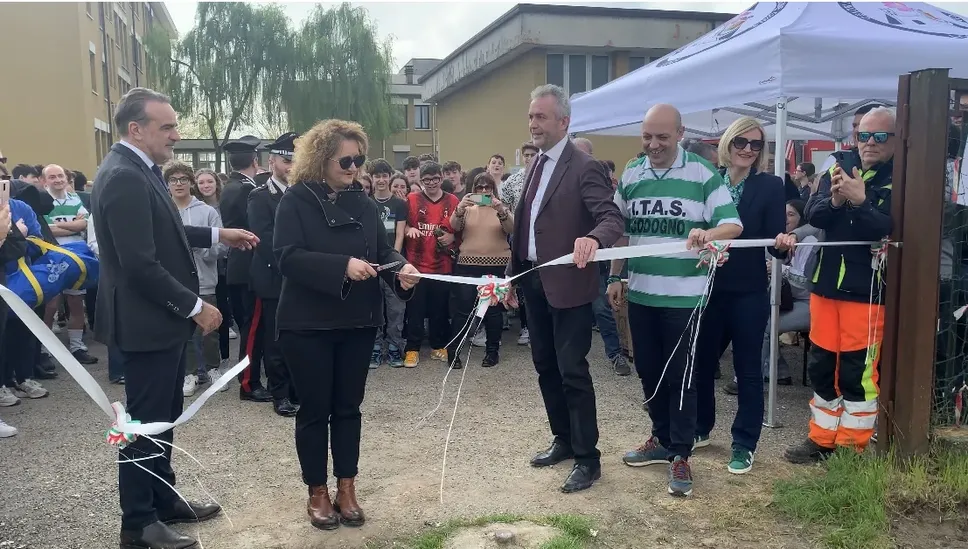 Il momento dell’inaugurazione
