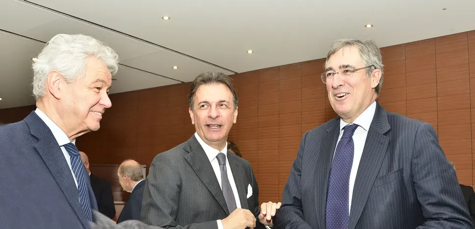 Stefano Bolis con Duccio Castellotti e Carlo Fratta Pasini nel 2020 a Lodi