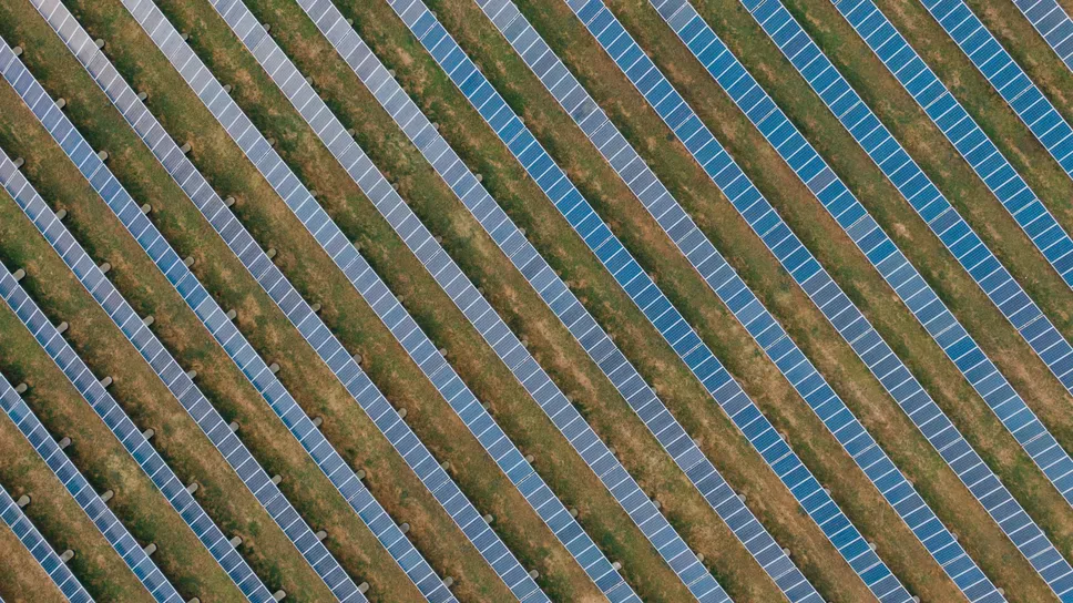 Un enorme parco fotovoltaico