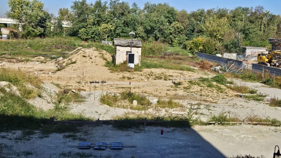 Il cantiere bloccato