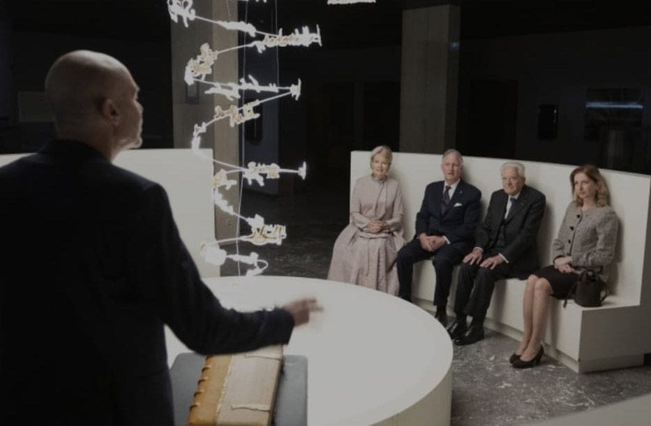 Rigettini davanti a Mattarella, alla figlia Laura e ai re del Belgio