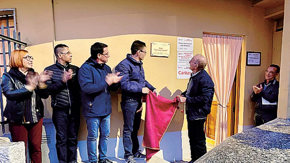 La sede della Caritas dedicata a Giovanna Carelli La sede della Caritas dedicata a Giovanna Carelli