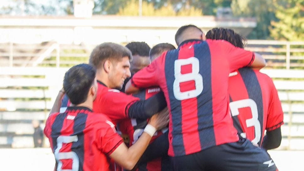 L’esultanza dei rossoneri L’esultanza dei rossoneri