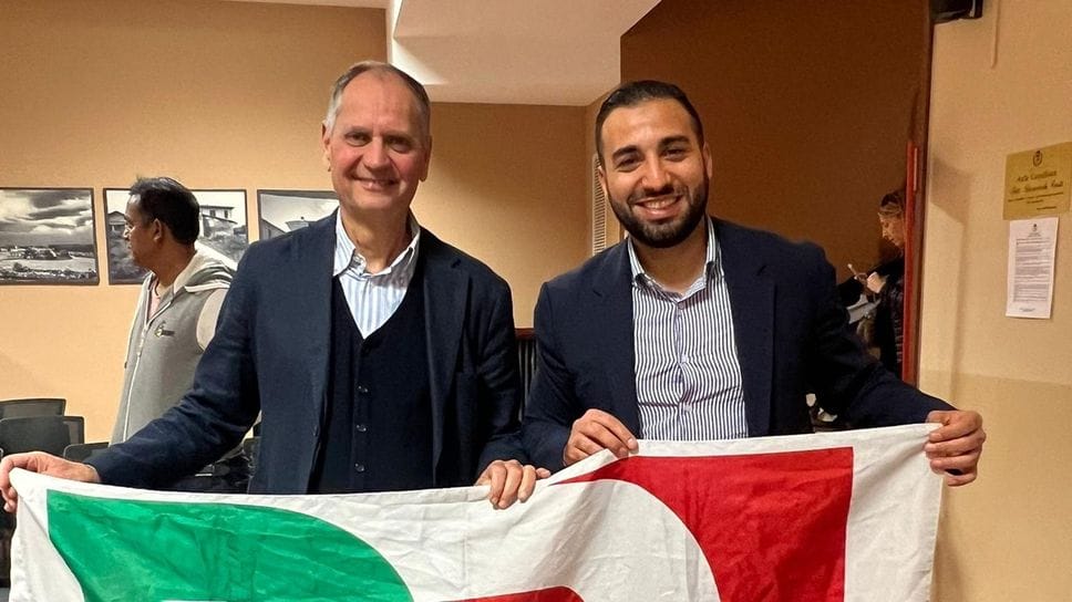 Vito Penta, a sinistra, nuovo segretario cittadino Pd di Melegnano Vito Penta, a sinistra, nuovo segretario cittadino Pd di Melegnano