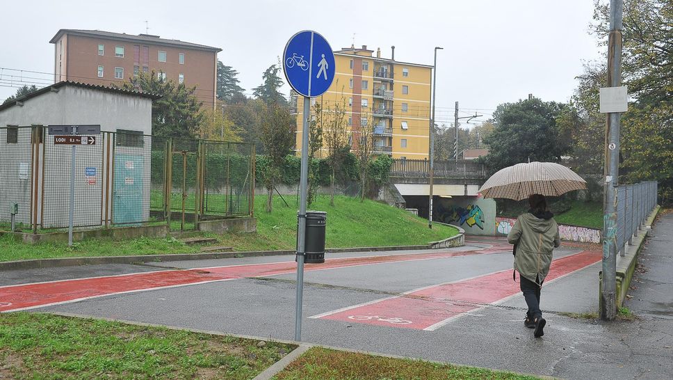 Il sottopasso di via Tiziano Zalli