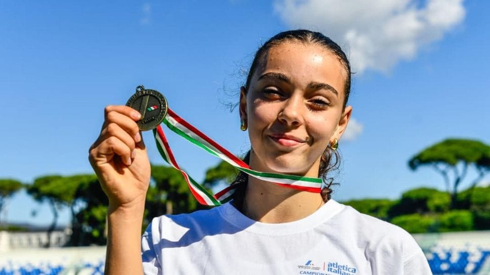 Maia Giannetti  con la medaglia