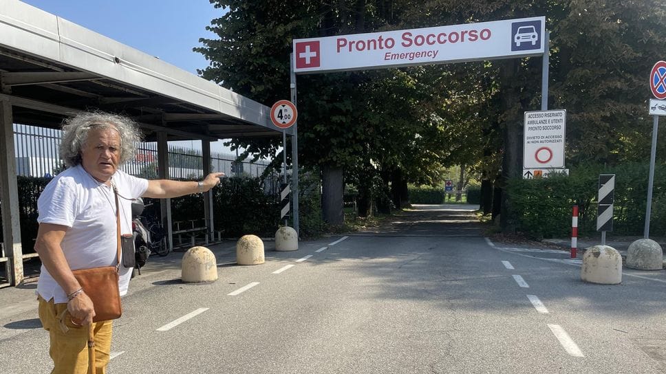 Bignamini in occasione di una protesta per problemi nella Sanità