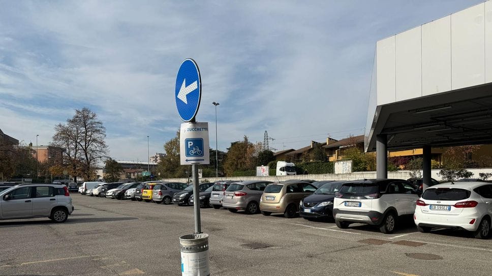Il parcheggio dello Zucchetti Village