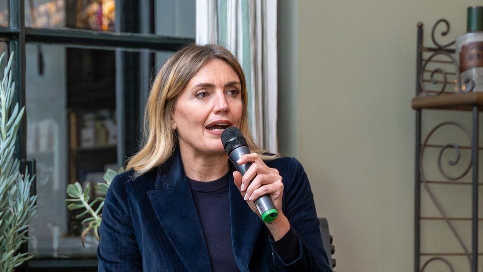 Chiara Maci durante la presentazione a L’Erbolario (Ploiesteanu)