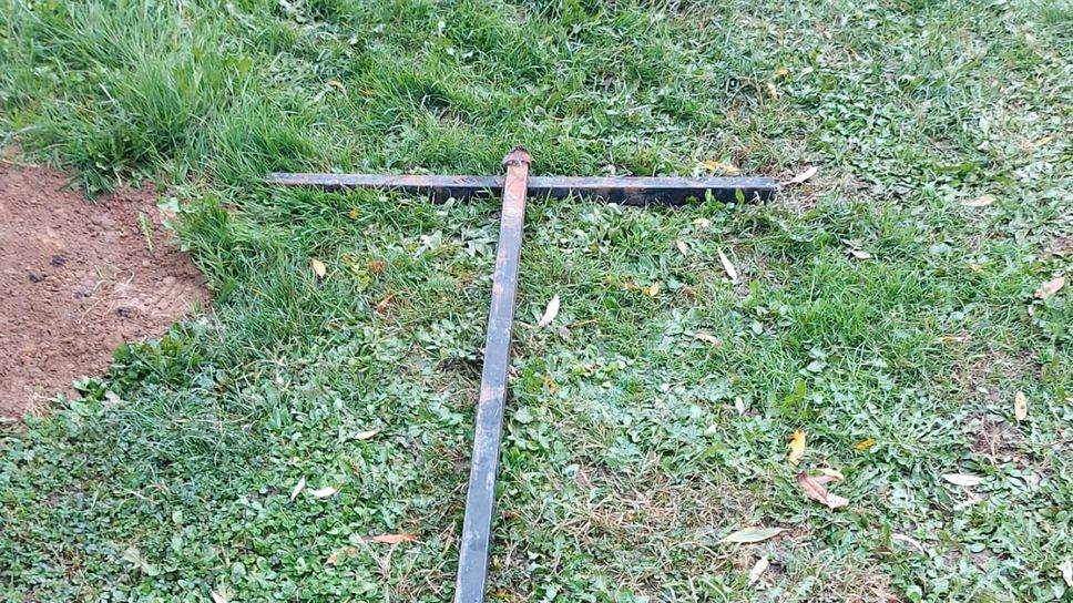 L’asta di ferro brandita sabato a Montanaso