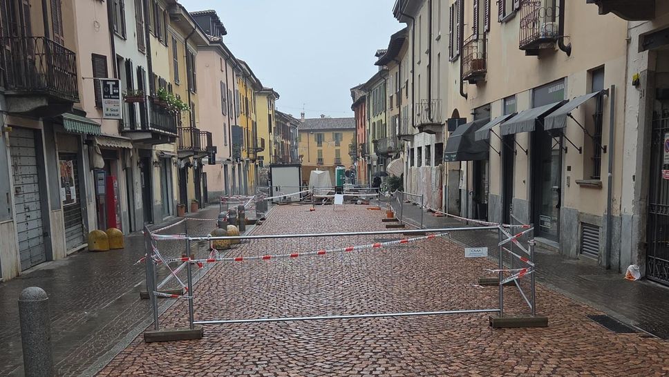 L’avanzamento dei lavori in via Lodino