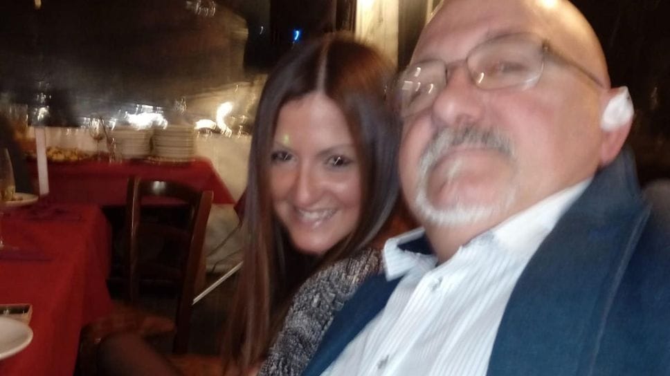 Walter Conzadori con la figlia Elisa