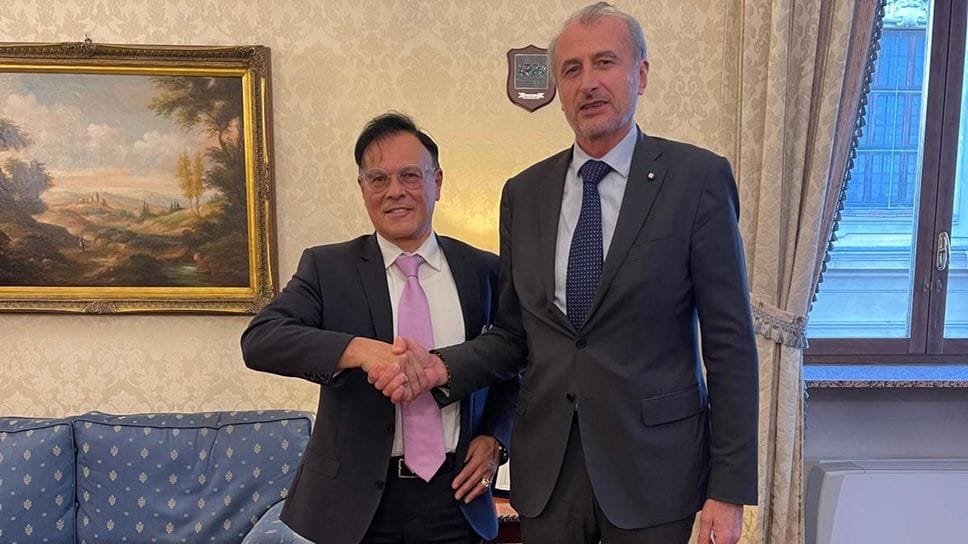 Necchi e il prefetto Garra