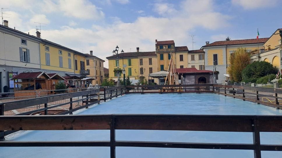 La pista in piazza del Popolo