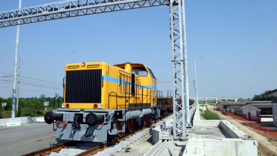 Un cantiere ferroviario