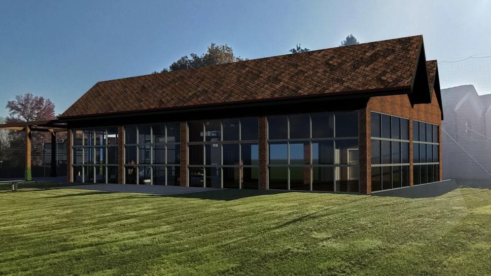 Il rendering della nuova palestra