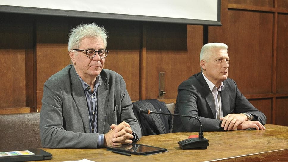 L’assessore Stefano Caserini e l’ing. Mauro Barzizza