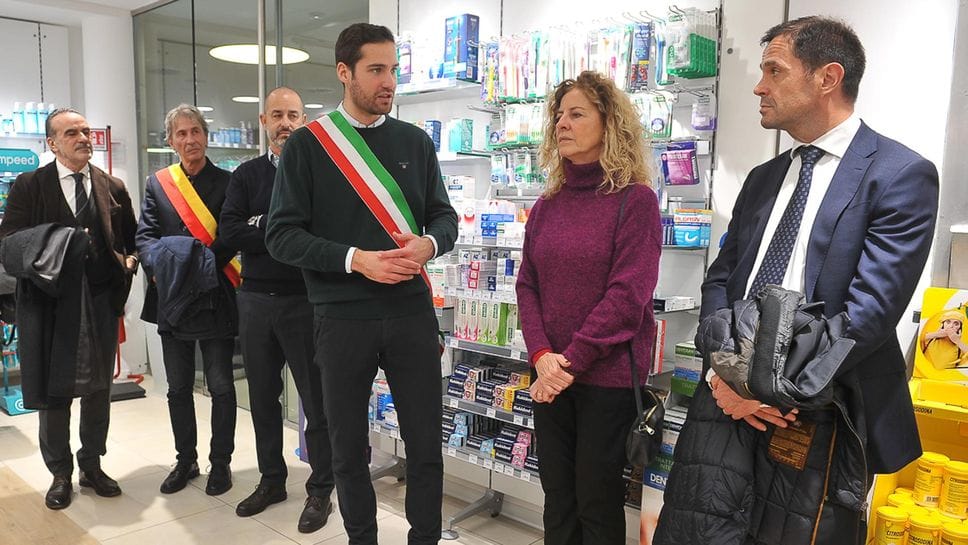 Il sindaco, l’ass. Minojetti, il Dg Asst Grignaffini e il presidente della Provincia Santantonio all’inaugurazione
