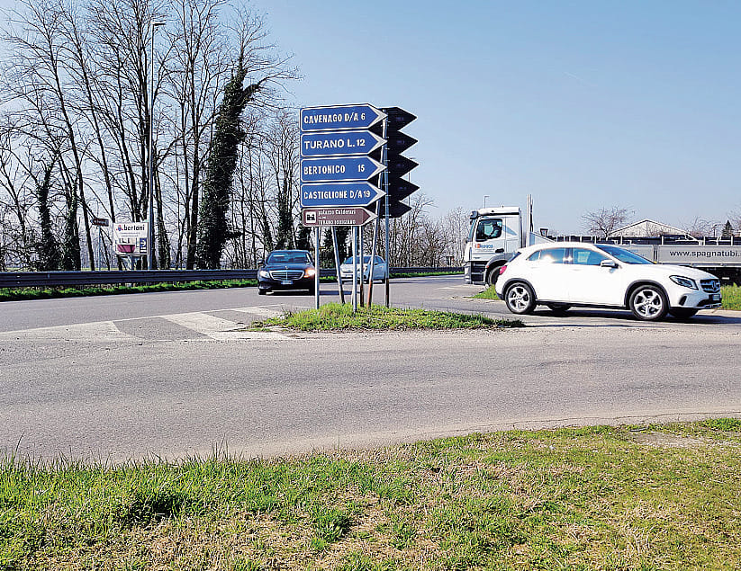 La rotonda sulla sp 26