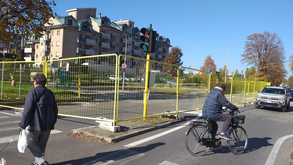 I lavori in viale della Repubblica (foto Cornalba)