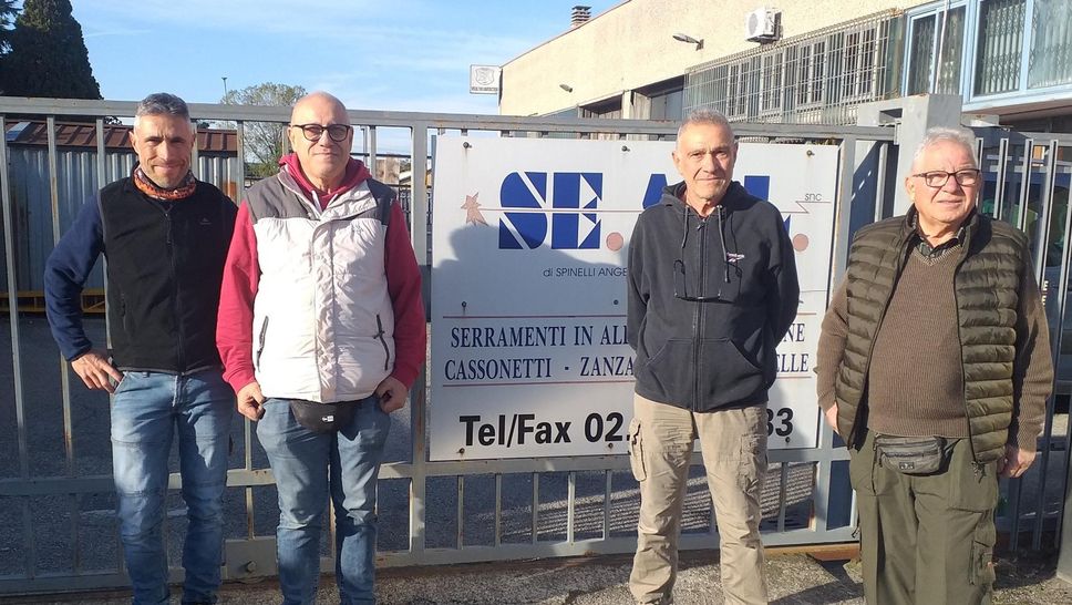 Da sinistra Daniele, Gianluigi, Aldo e Angelo Spinelli (Cornalba)