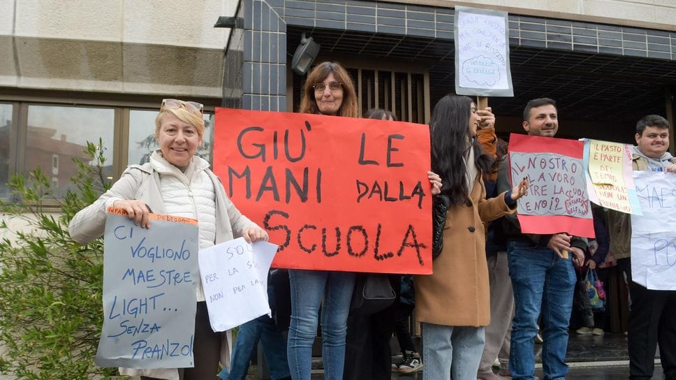La protesta degli insegnanti