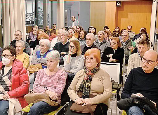 Il pubblico alla conferenza sui Visconti
