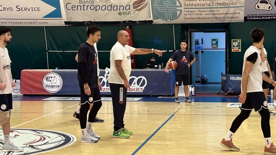 Simone Lottici in allenamento al “Campus” di Codogno