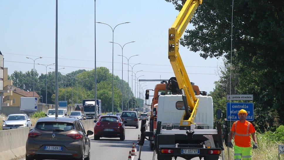 Il tratto di tangenziale interessato dai futuri lavori