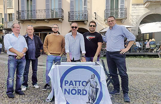 Il “Patto per il nord” con i suoi promotori, a destra Flavio Permesani