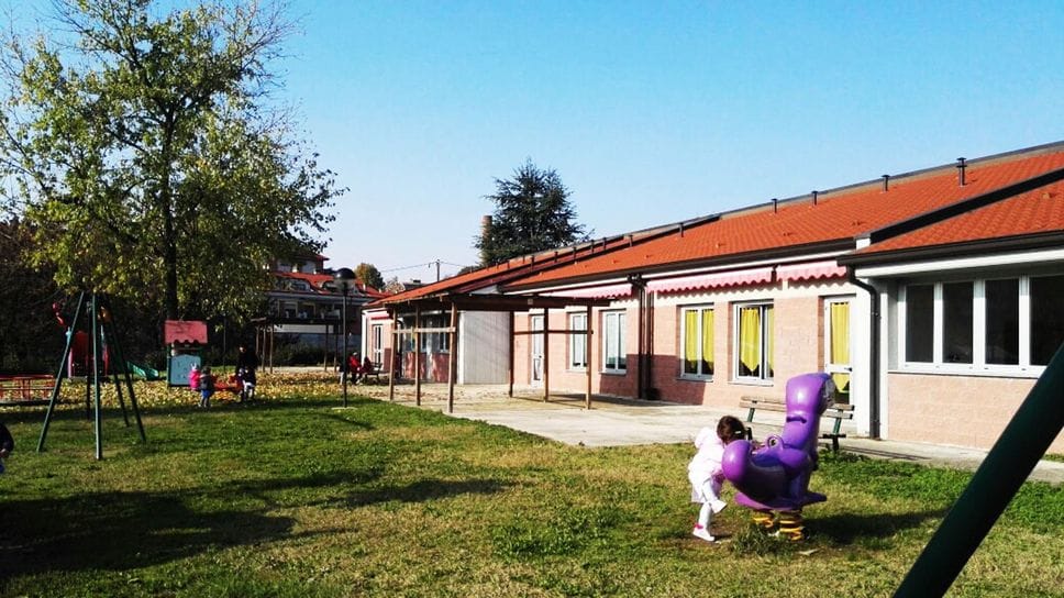 La scuola di Melegnano dove insegna la maestra
