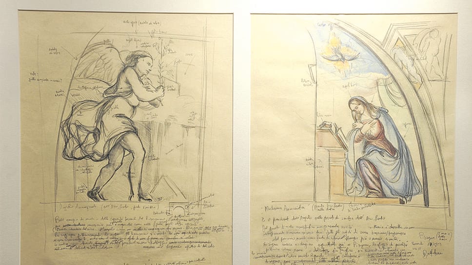 Uno dei disegni esposti nella personale del’artista all’Angelo nel 2016