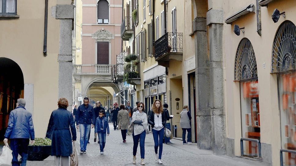Uno scorcio del centralissimo corso Umberto