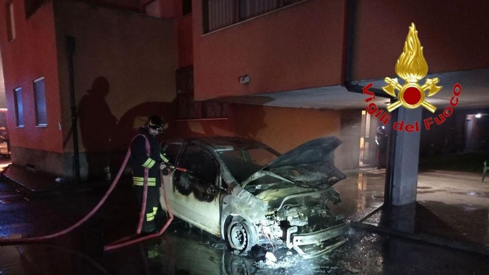 L’intervento dei vigili del fuoco