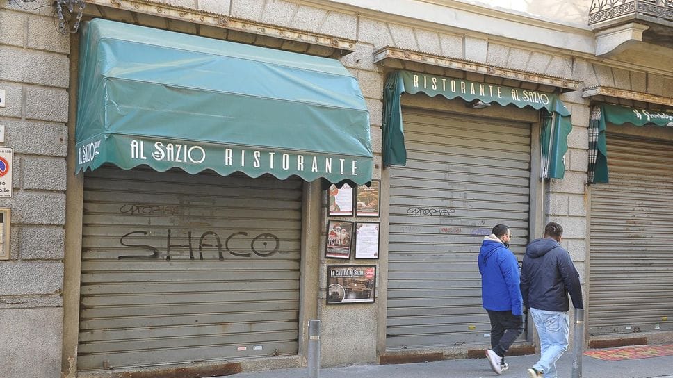 Il ristorante “Al Sazio” in via Volturno (Ribolini)