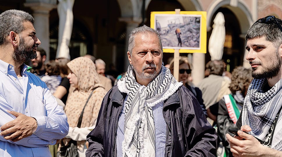 Al centro Mohammad Hannoun a Lodi (Ploiesteanu)