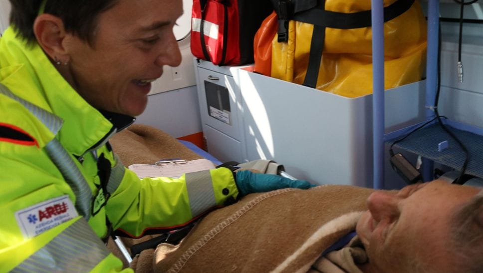 Nella foto d’archivio un intervento del “118” nel territorio lodigiano