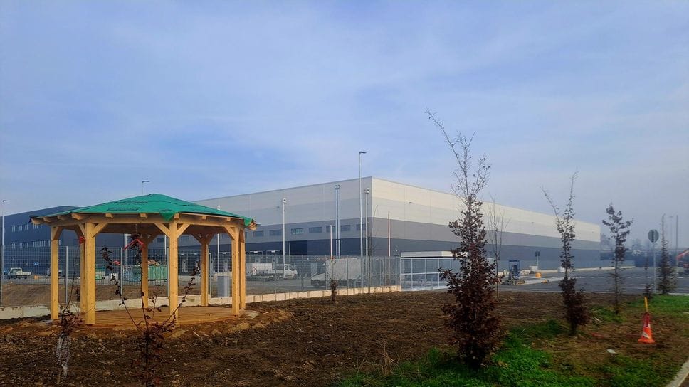 Come si presenta il nuovo capannone del polo logistico costruito su un’area di 47mila metri quadrati
