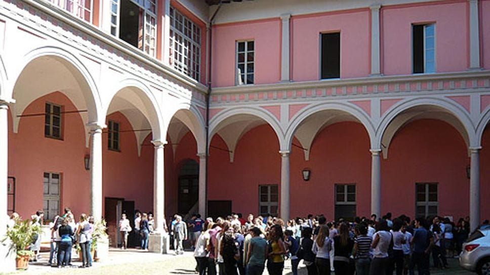 Il chiostro del Liceo Classico Pietro Verri di Lodi
