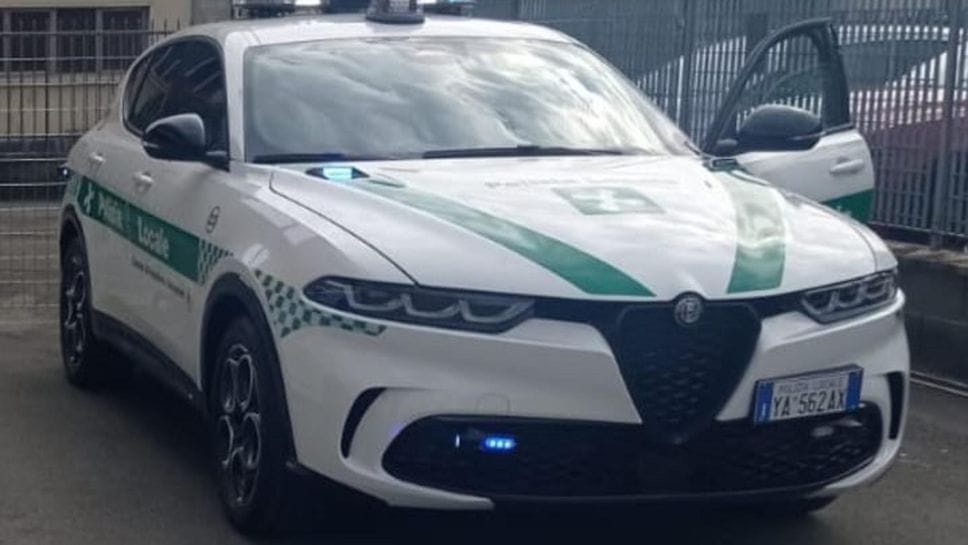 Intervento della polizia locale di Peschiera (Cuti)