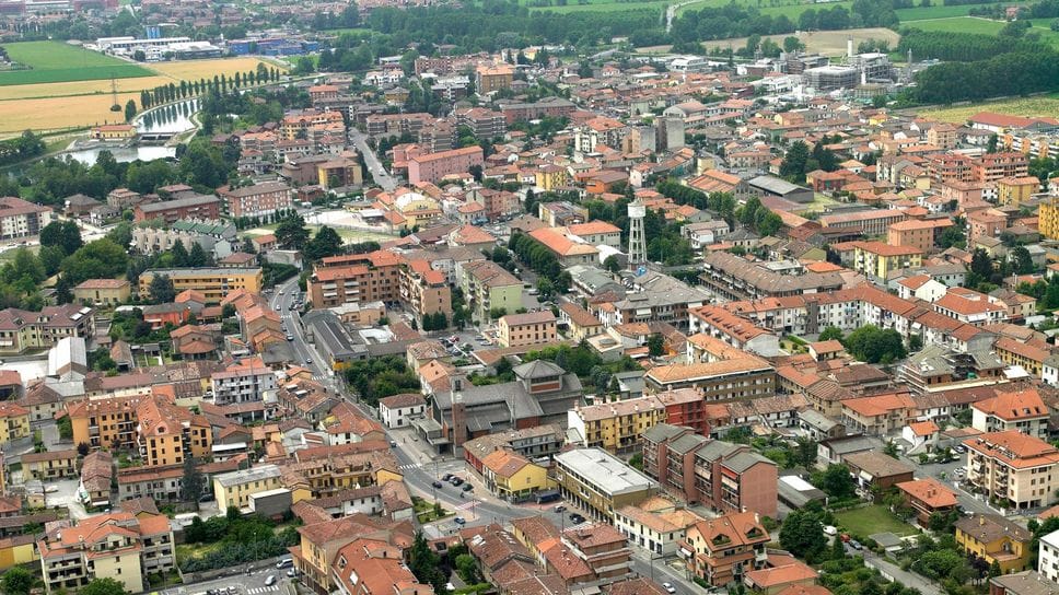 Una veduta aerea di Paullo
